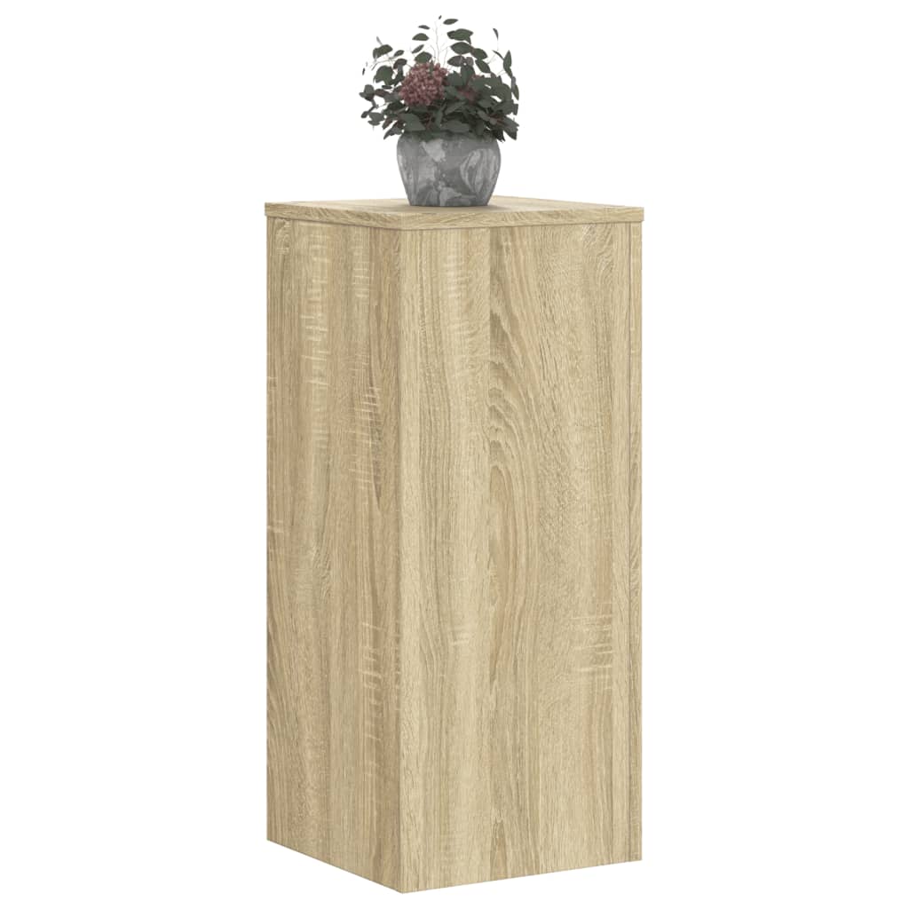 VIDAXL -Anlagenstandards 2 Stück 30x30x70 cm verarbeitetes Holz Sonoma Eiche