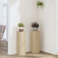 VIDAXL -Planzenstandards 2 Stück 17x17x60 cm verarbeiteter Holz Sonoma Eiche