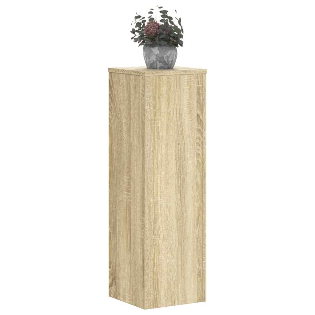 VIDAXL -Planzenstandards 2 ST 25x25x80 cm verarbeitetes Holz Sonoma Eiche