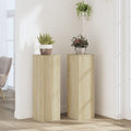 VIDAXL -Planzenstandards 2 ST 25x25x80 cm verarbeitetes Holz Sonoma Eiche