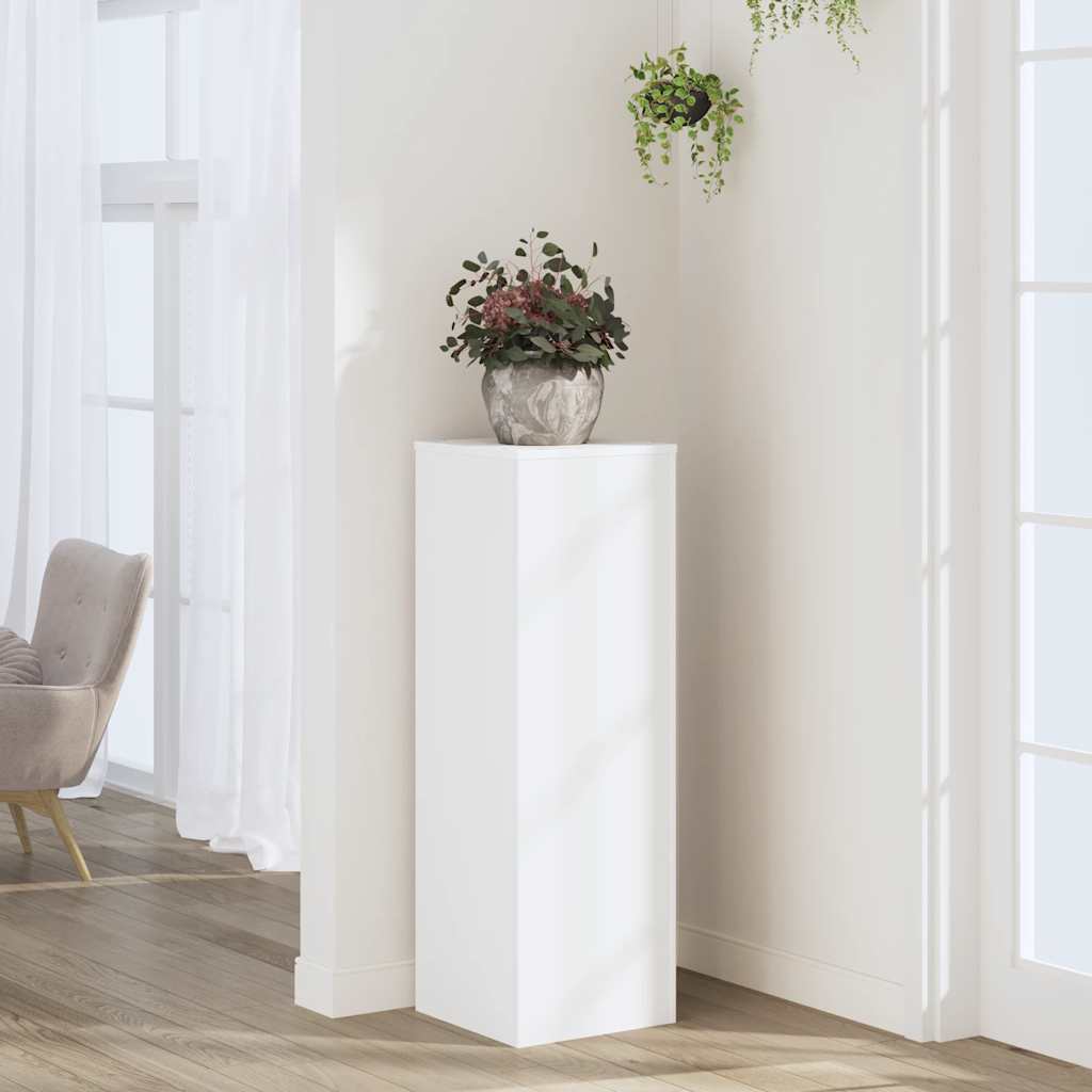 Vidaxl plantenstandaard 33x33x100 cm bewerkt hout wit