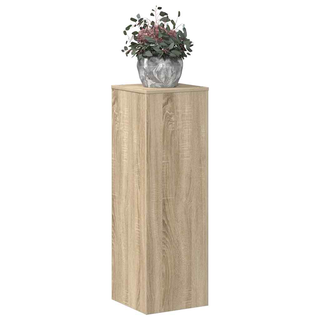 Vidaxl plantenstandaard 33x33x100 cm bewerkt hout sonoma eikenkleurig