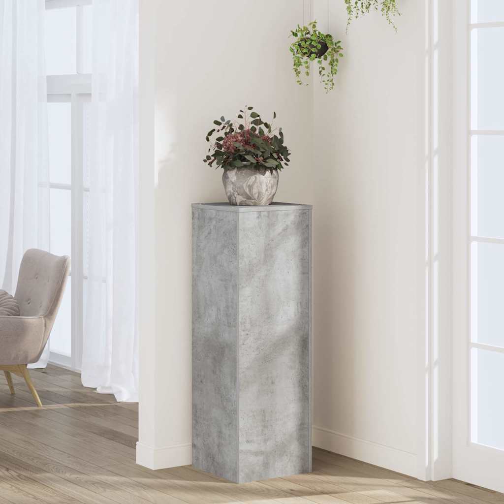 VIDAXL -Pflanzenstandard 33x33x100 cm verarbeiteter Holzbetonglas