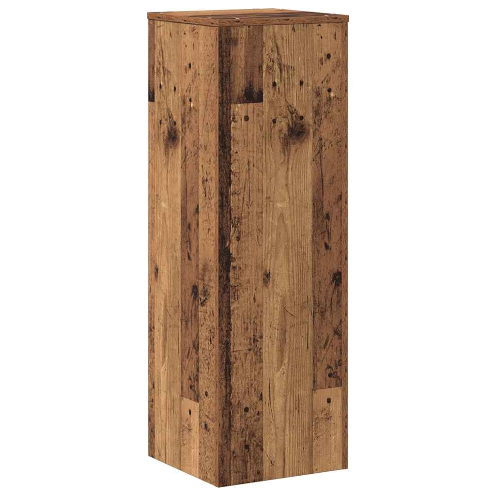 VIDAXL -Flanzenstandard 33x33x100 cm fertig Holz Oldholz -gelöscht