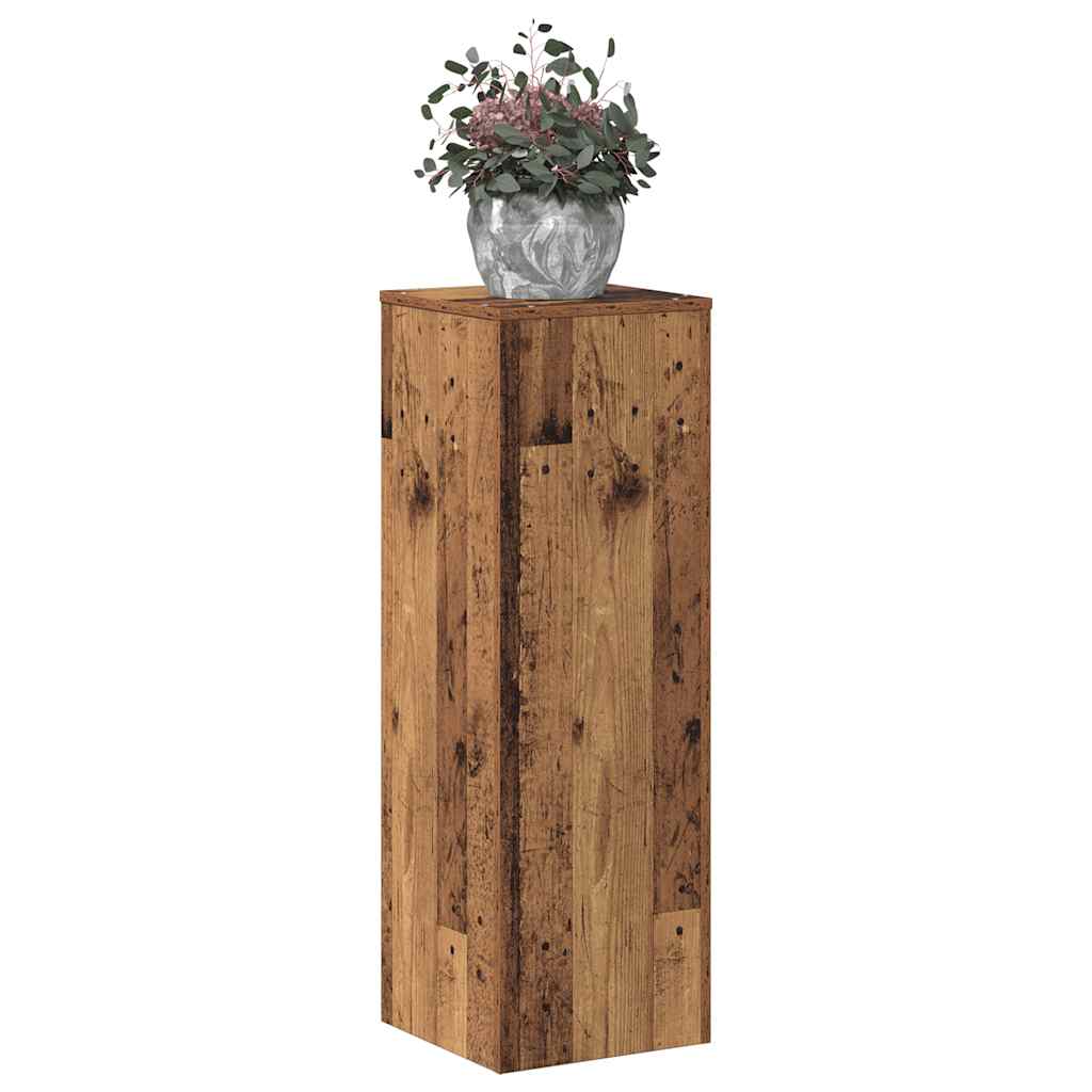 VIDAXL -Flanzenstandard 33x33x100 cm fertig Holz Oldholz -gelöscht