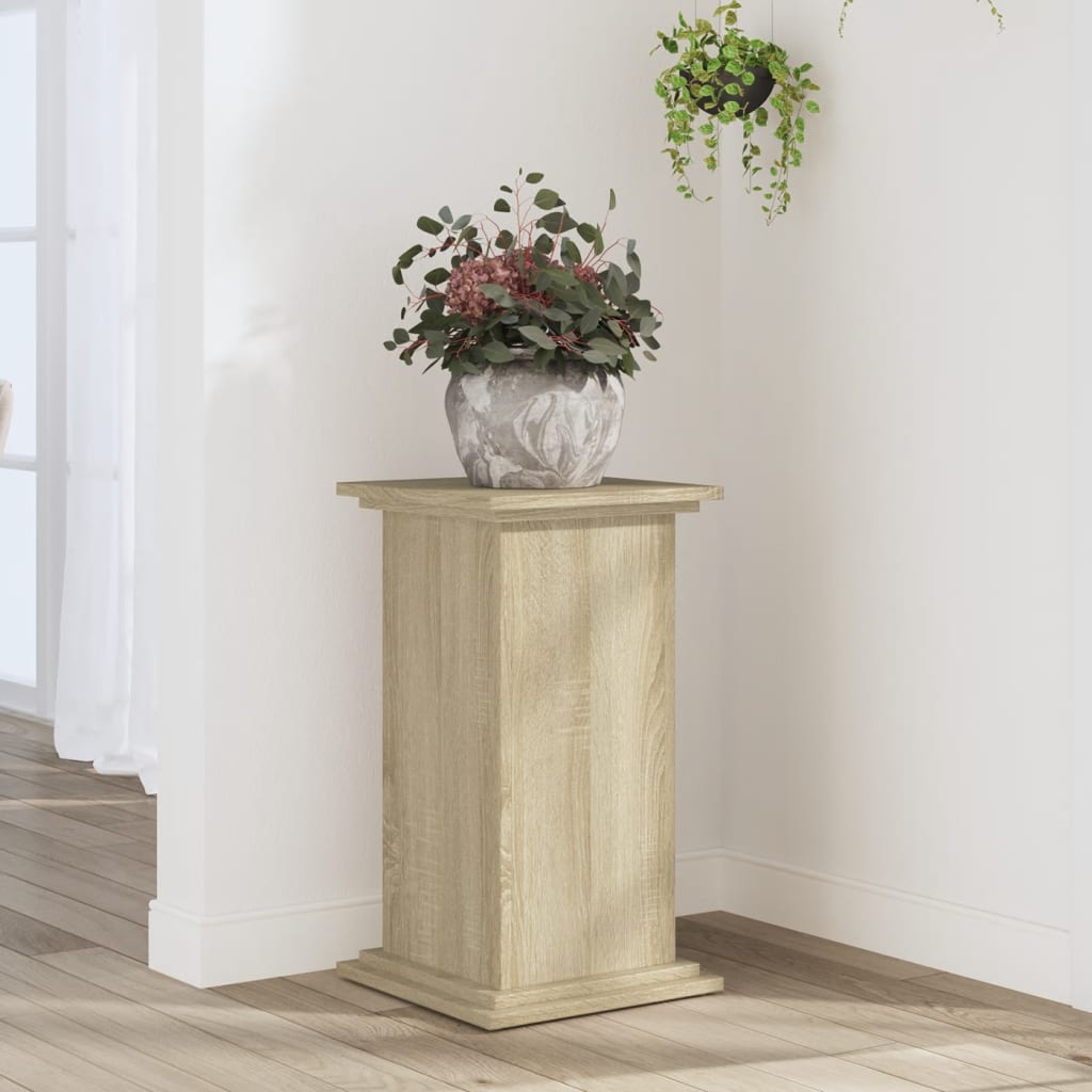 VIDAXL -Planzenstandard 33x33x60 cm verarbeitetes Holz Sonoma Eich