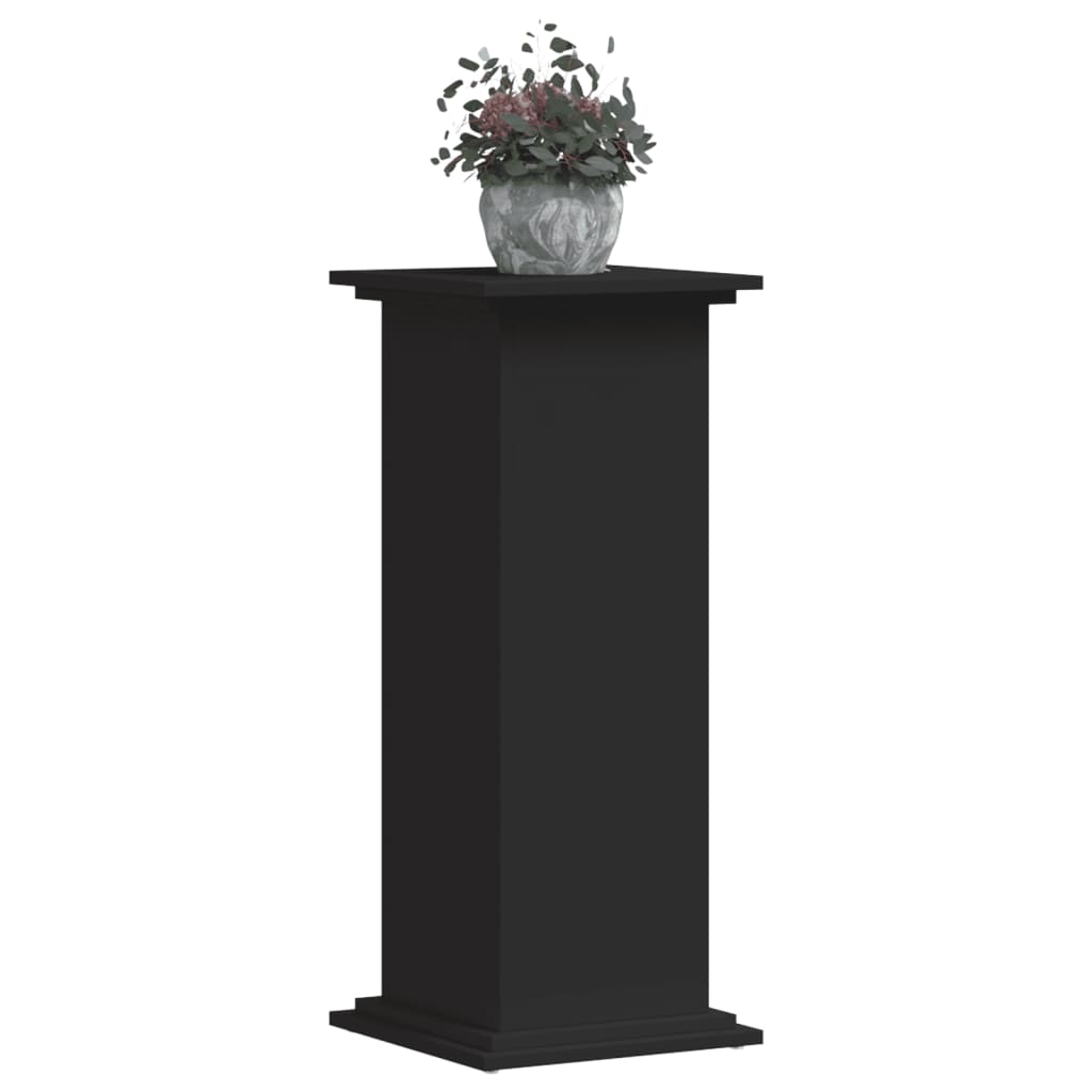 Vidaxl plantenstandaard 33x33x80 cm bewerkt hout zwart