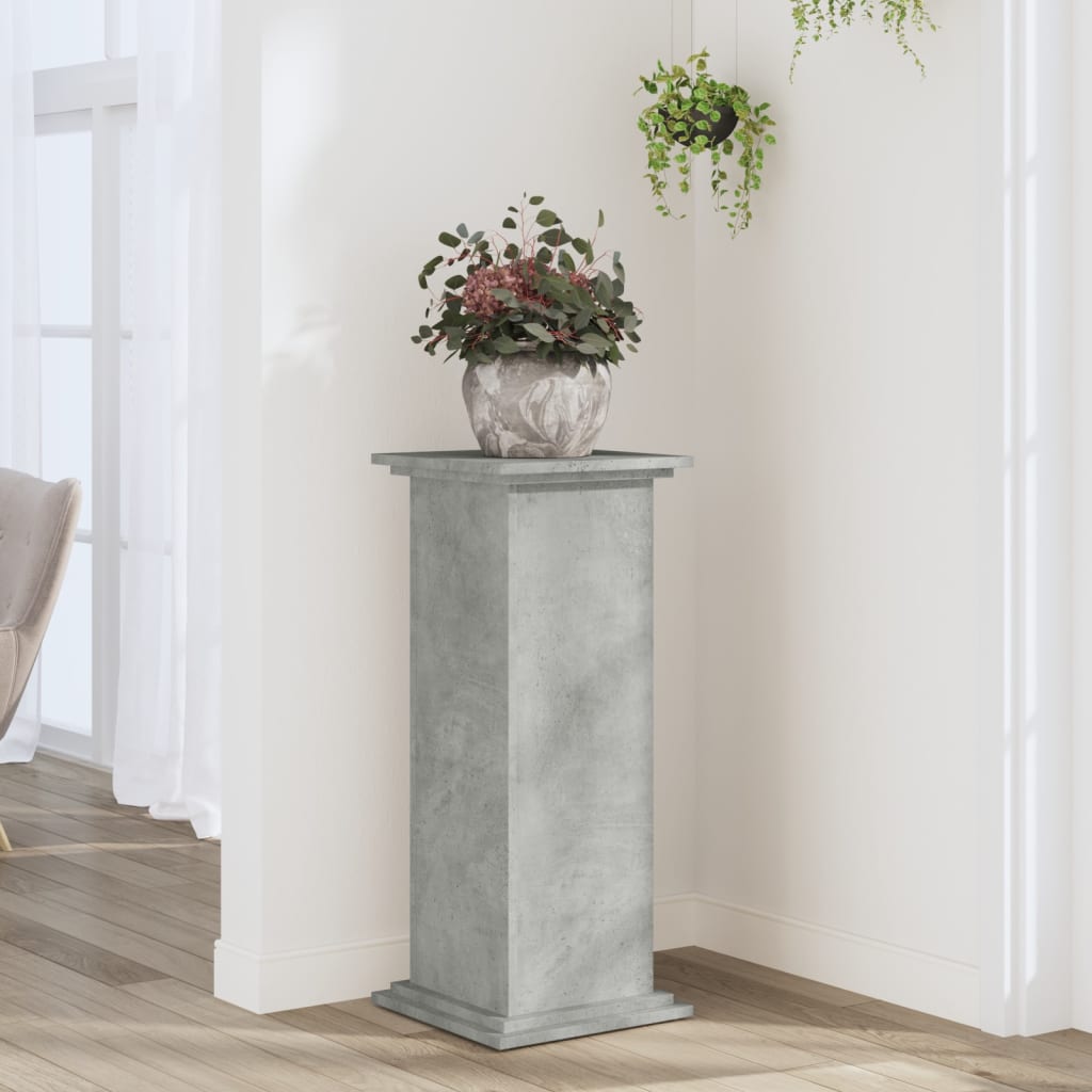 VIDAXL -Pflanzenstandard 33x33x80 cm verarbeiteter Holzbetonrutsche