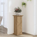 Vidaxl plantenstandaard 33x33x80 cm bewerkt hout artisanaal eikenkleur