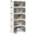 Vidaxx Aufbewahrungsbox, stapelbar mit Rädern, 5-lagig, 75 l, 64 x 40 x 179 cm