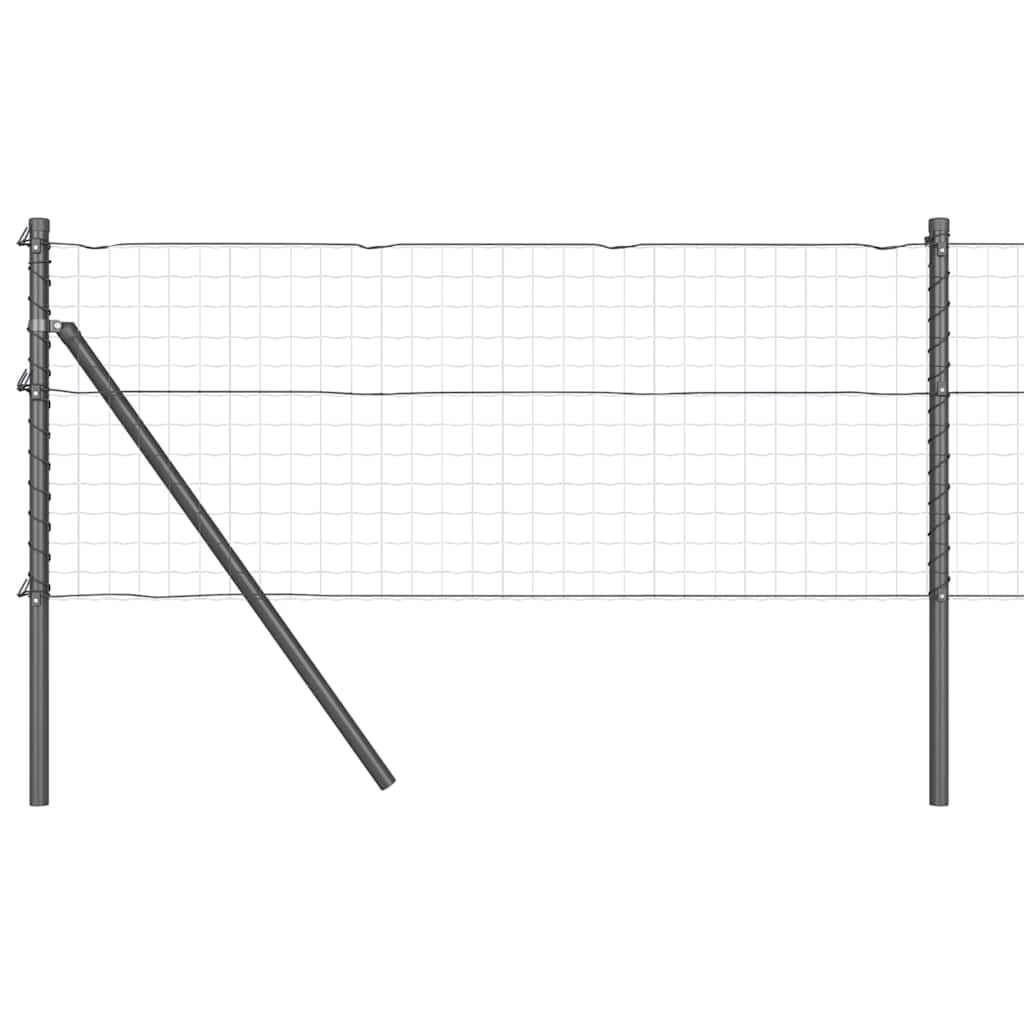 Vidaxl afrasteringspaal 26 pcs grijs 3,2 x 3,2 x 80 cm
