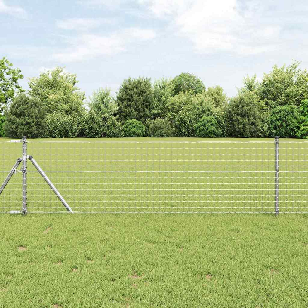 Vidaxl afrasteringspaal 26 pcs grijs 3,2 x 3,2 x 120 cm
