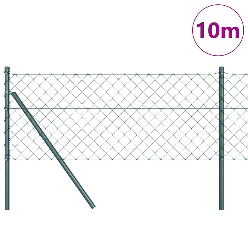 Vidaxl afrasteringspaal groen 10 x 0,4 m (60 x 60 mm gaas)