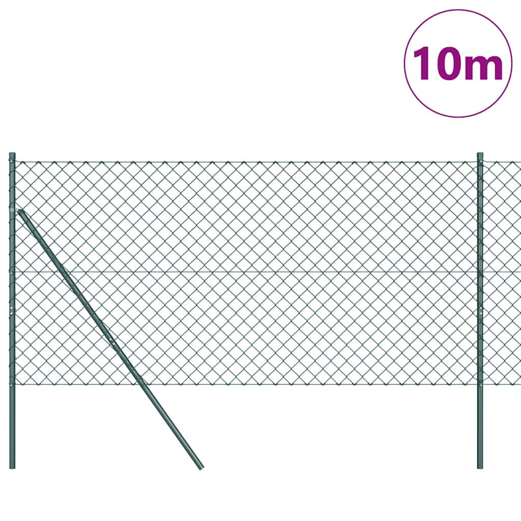 Vidaxl afrasteringspaal groen 10 x 1,4 m (60 x 60 mm gaas)