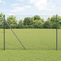 Vidaxl afrasteringspaal grijs 10 x 1,5 m (40 x 40 mm gaas)