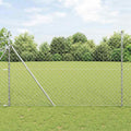 Vidaxl afrasteringspaal zilver 10 x 1,5 m (60 x 60 mm gaas) staal