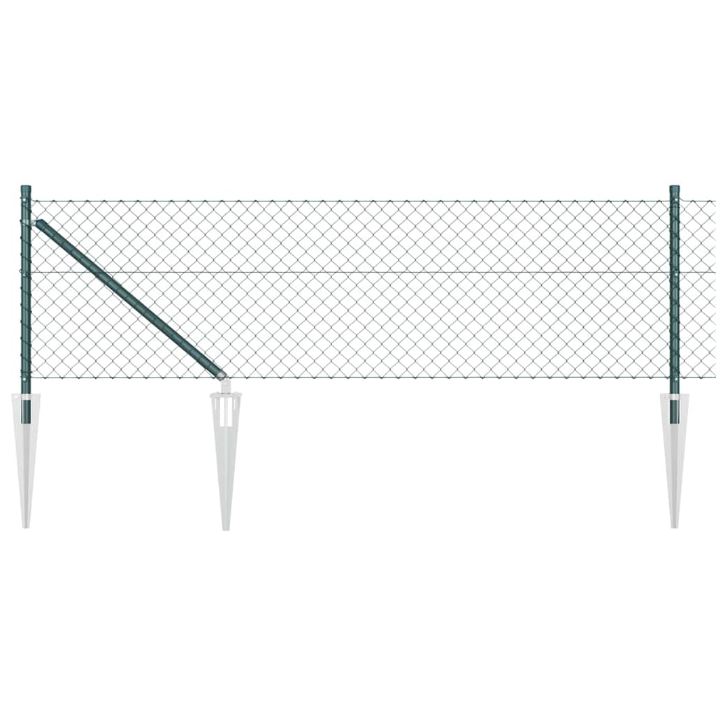 Vidaxl afrasteringspaal groen 10 x 0,4 m (40 x 40 mm gaas)