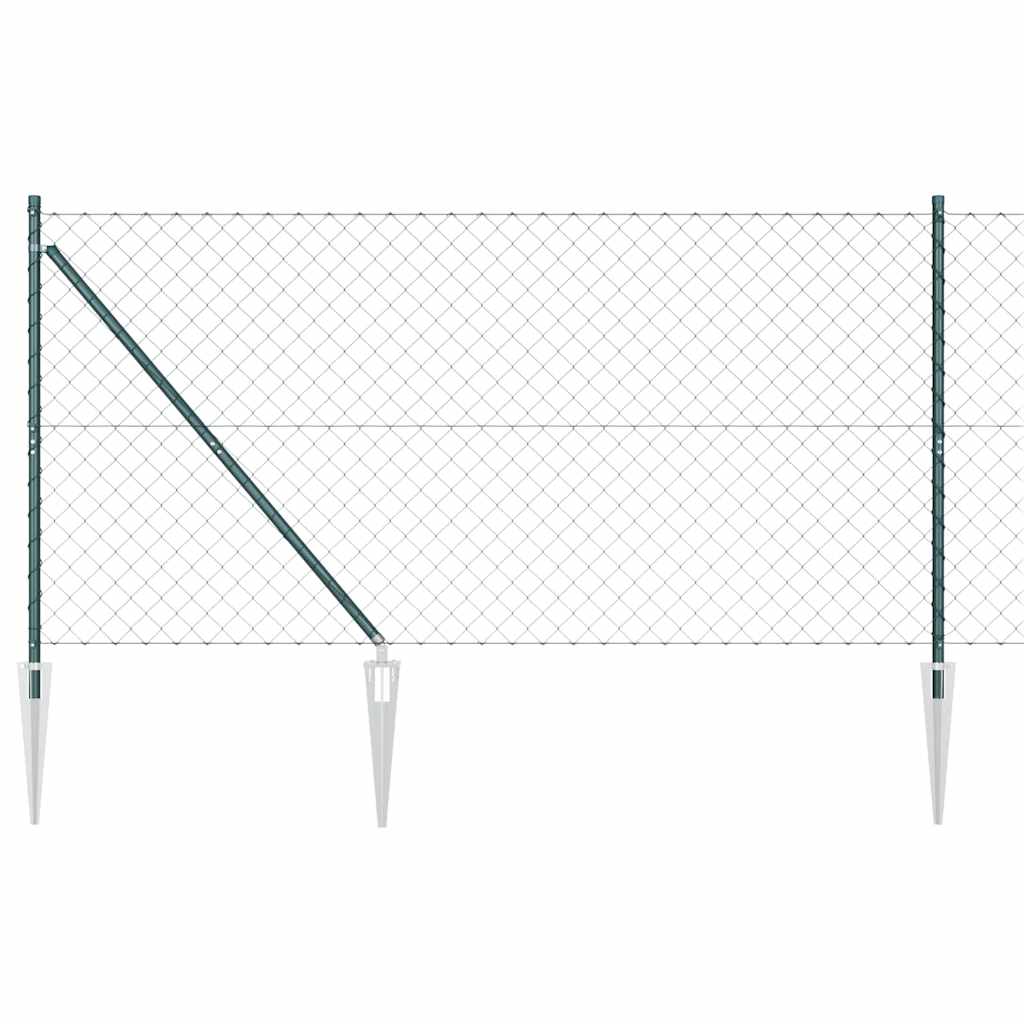 Vidaxl afrasteringspaal groen 10 x 1,2 m (60 x 60 mm gaas)