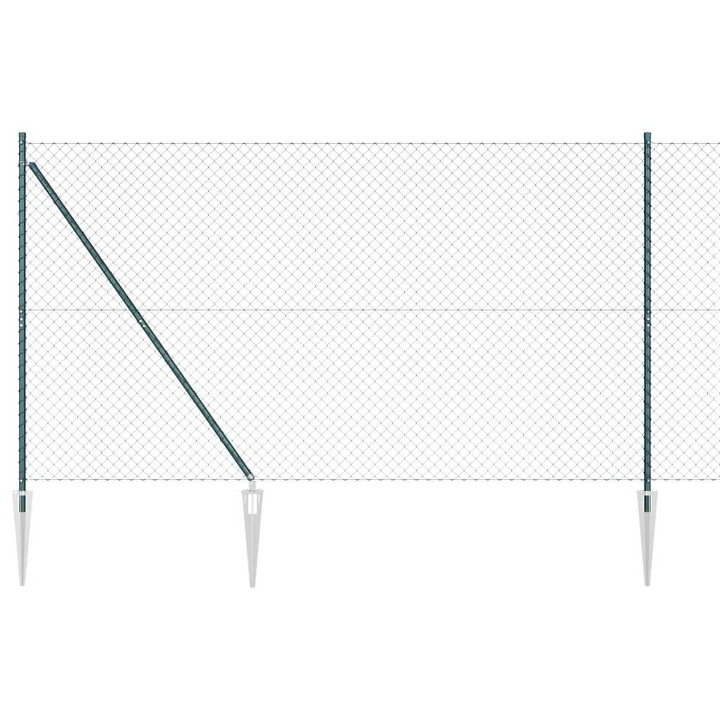 Vidaxl afrasteringspaal groen 10 x 1,5 m (60 x 60 mm gaas)