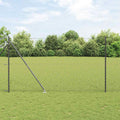 Vidaxl afrasteringspaal grijs 10 x 1,5 m (60 x 60 mm gaas)