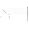 Vidaxl afrasteringspaal zilver 10 x 0,6 m (40 x 40 mm gaas) staal