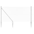 Vidaxl afrasteringspaal zilver 10 x 1 m (40 x 40 mm gaas) staal