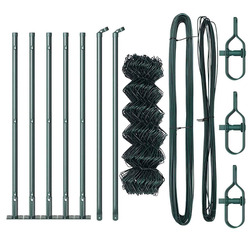 Vidaxl afrasteringspaal groen 10 x 0,4 m (40 x 40 mm gaas)