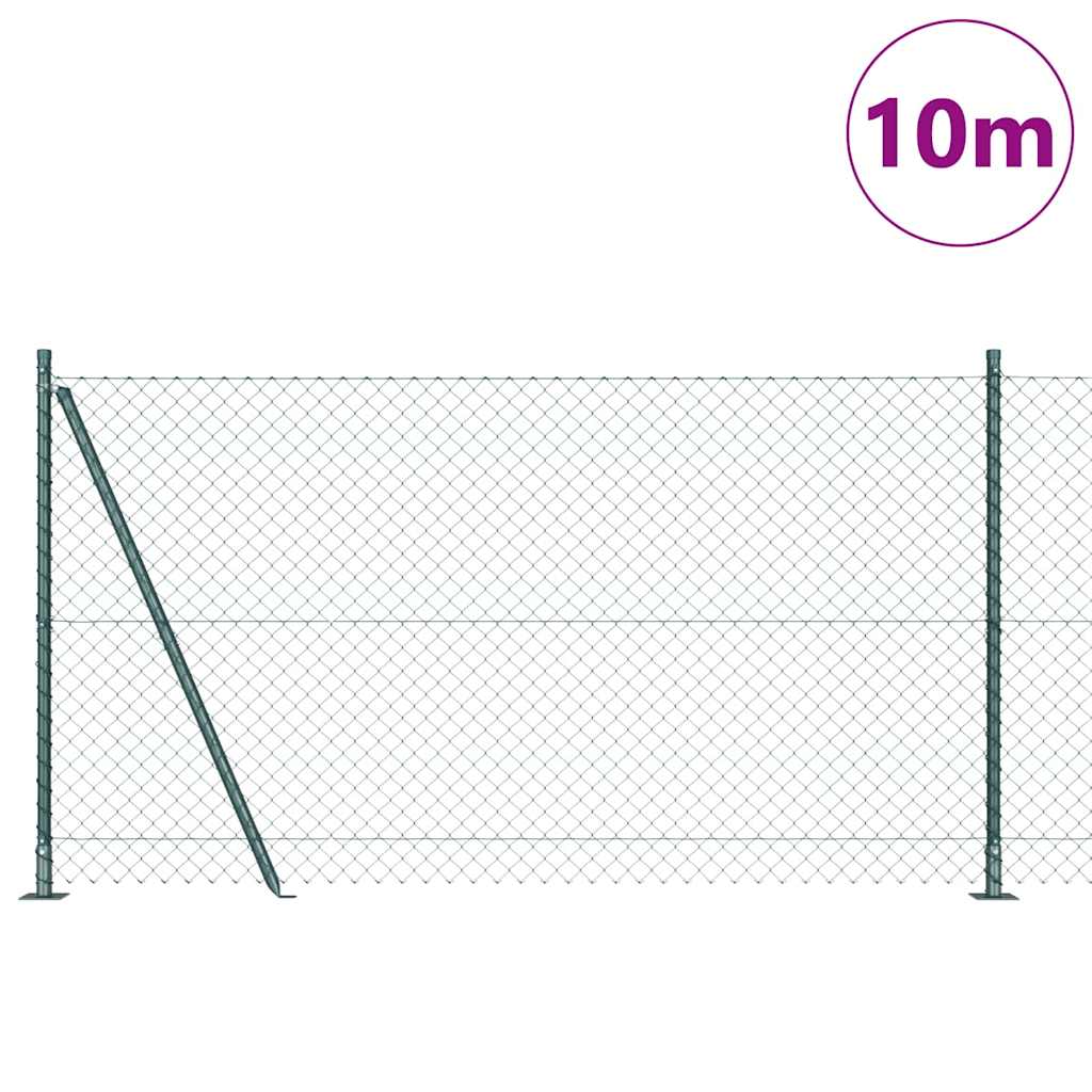 Vidaxl afrasteringspaal groen 10 x 1,2 m (40 x 40 mm gaas)