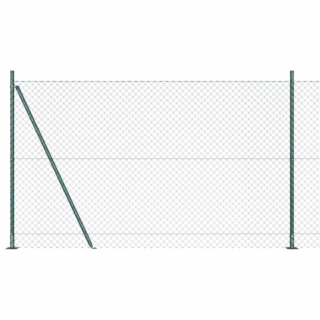 Vidaxl afrasteringspaal groen 10 x 1,5 m (40 x 40 mm gaas)