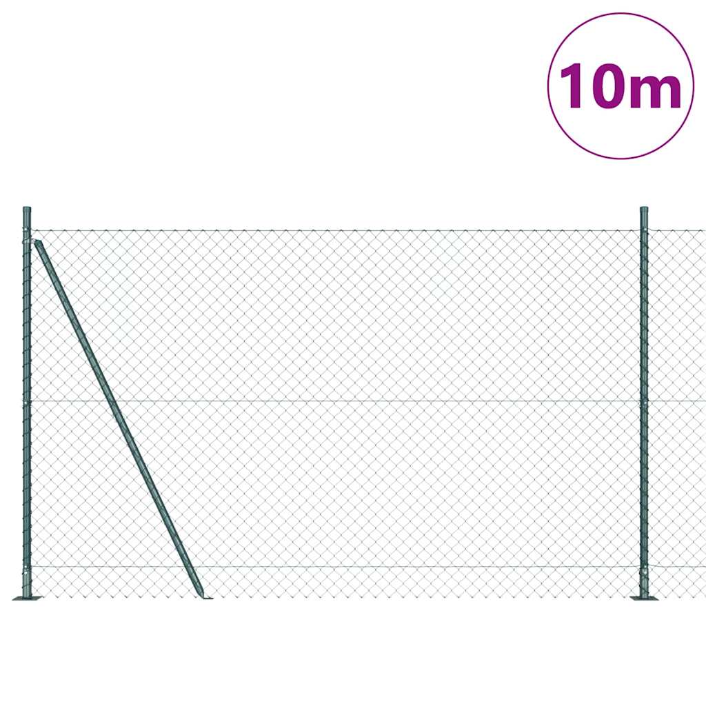Vidaxl afrasteringspaal groen 10 x 1,5 m (40 x 40 mm gaas)