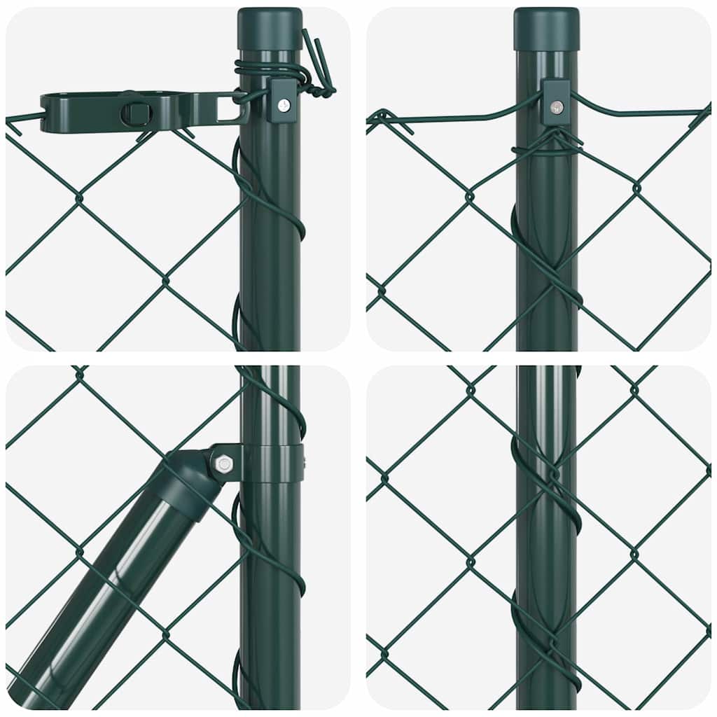 Vidaxl afrasteringspaal groen 10 x 0,8 m (60 x 60 mm gaas)