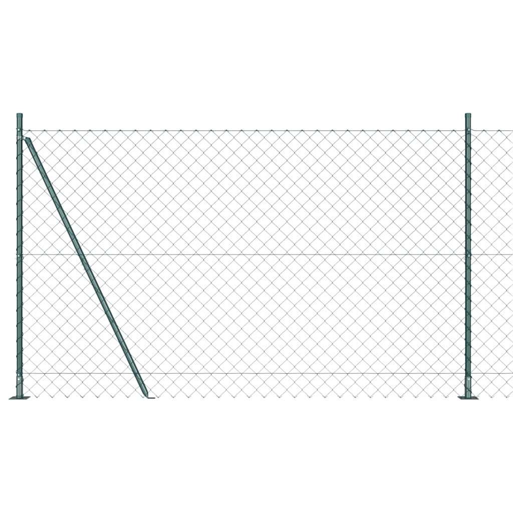 Vidaxl afrasteringspaal groen 10 x 1,5 m (60 x 60 mm gaas)