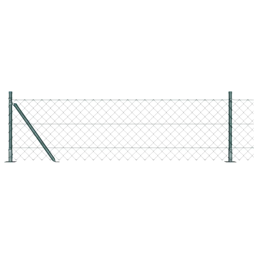Vidaxl afrasteringspaal groen 25 x 0,4 m (60 x 60 mm gaas)