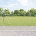 Vidaxl afrasteringspaal zilver 10 x 1,2 m (60 x 60 mm gaas) staal