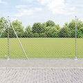 Vidaxl afrasteringspaal zilver 10 x 1,6 m (60 x 60 mm gaas) staal