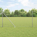 Vidaxl hek met paal zilver 1 x 10 m staal