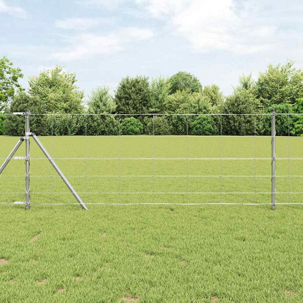 Vidaxl afrasteringspaal gegalvaniseerd 25 x 0,8 m staal
