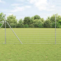 Vidaxl afrasteringspaal gegalvaniseerd 25 x 1,4 m staal