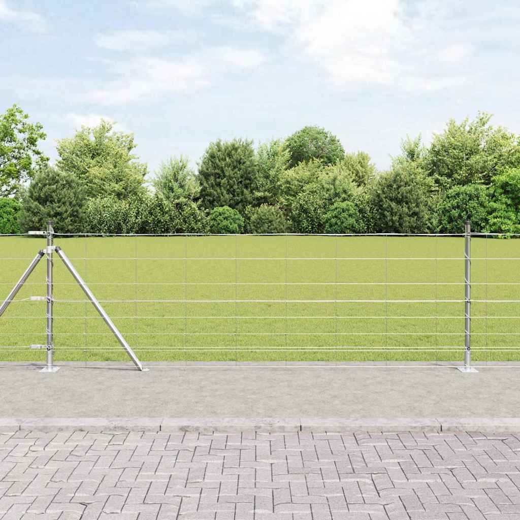Vidaxl afrasteringspaal gegalvaniseerd 25 x 0,8 m staal