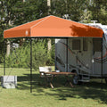 Vidaxl luifeltent oranje 243 x 243 x 251 cm stof