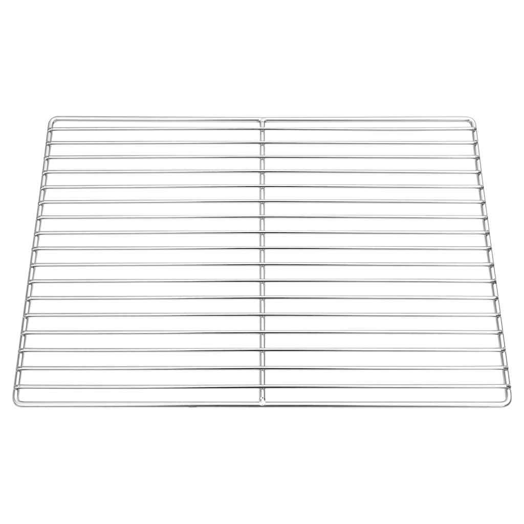 Vidaxl grillrooster zilver 47 x 32,5 cm roestvrij staal