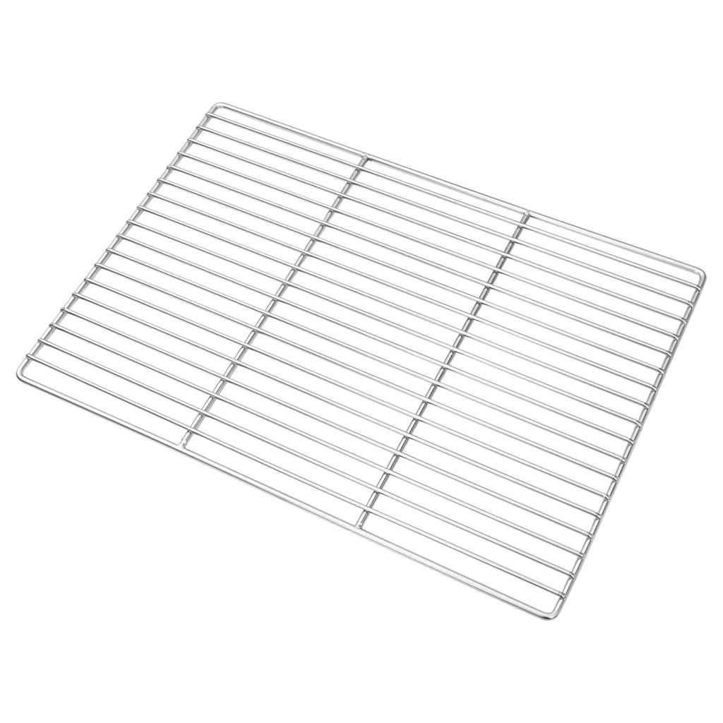 Vidaxl grillrooster zilver 50 x 35 cm roestvrij staal