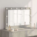 Vidaxl schmink spiegel rechthoekig beton grijs 80 x 55 x 18 cm