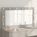 Vidaxl schmink spiegel rechthoekig beton grijs 100 x 55 x 18 cm