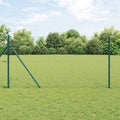 Vidaxl afrasteringspaal groen 10 x 1,2 m (50 mm gaas) staal en pvc