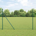 Vidaxl afrasteringspaal groen 25 x 1,6 m (25 mm gaas) staal en pvc