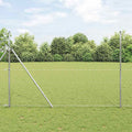 Vidaxl afrasteringspaal zilver 25 x 1,5 m (50 mm gaas) staal