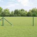 Vidaxl afrasteringspaal groen 25 x 0,6 m (36 mm gaas) staal en pvc