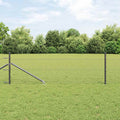 Vidaxl afrasteringspaal grijs 10 x 0,5 m (50 mm gaas) staal en pvc