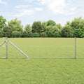 Vidaxl afrasteringspaal zilver 10 x 0,6 m (36 mm gaas) staal
